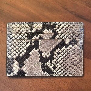 Kate Spade Snake Print Card Holder
